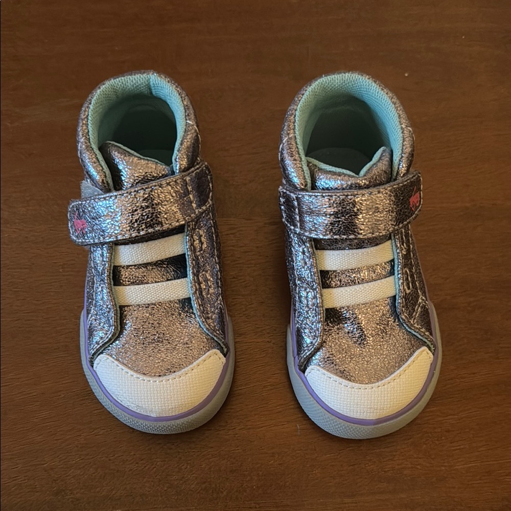 See Kai Run Silver Sneakers